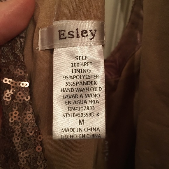 Brown sequin dress, size Med - Picture 5 of 5